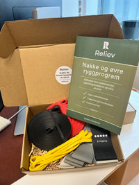 Reliev Essentials Box – Nakke og øvre ryggprogram 1